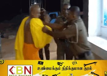 மட்டக்களப்பு அம்பிட்டியே சுமனரத்ன தேரருக்கும்-பொலிஸுக்குமிடையில் முறுகல்! (காணொளி)