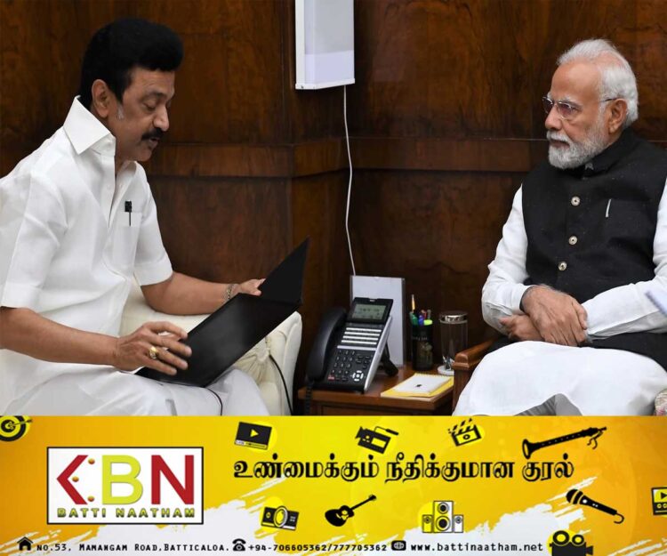 இலங்கை தமிழர்களுக்காக மோடியிடம் பேசிய ஸ்டாலின்!