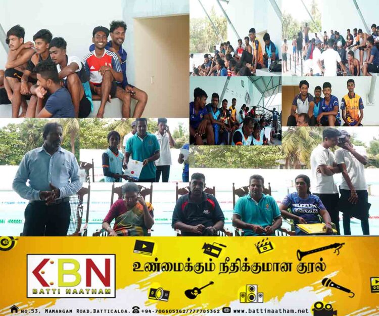 கிழக்கு மாகாண இளைஞர் யுவதிகளுக்கு அவுஸ்ரேலியா சிட்னி ஒலிம்பிக் பார்க் பயிற்றுனரின் விசேட நீச்சல் பயிற்சி!