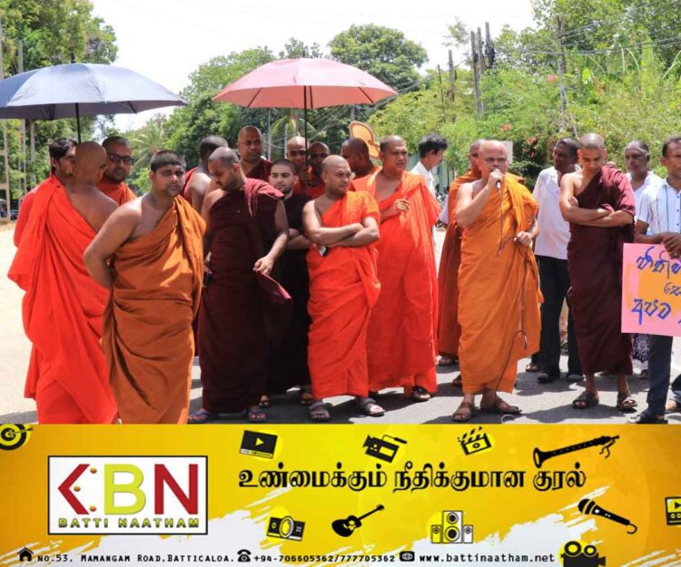 கிழக்கு மாகாண ஆளுநரின் அலுவலகத்திற்குள் அத்துமீறி பிக்குகள் அடாவடி!