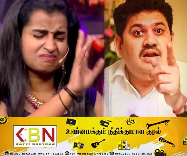 சிவாங்கிக்கு சாதகமாக தொலைக்காட்சி செயல்படுகிறது; மாஸ்டர் ஆவேசமாக பதில்!
