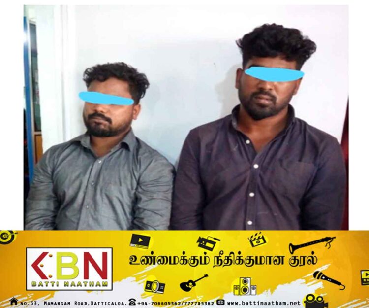 நாடு பூராகவும் கொள்ளையிட்டு வரும் கொள்ளை குழுவைச் சேர்ந்த இருவர் மட்டக்களப்பில் கைது!