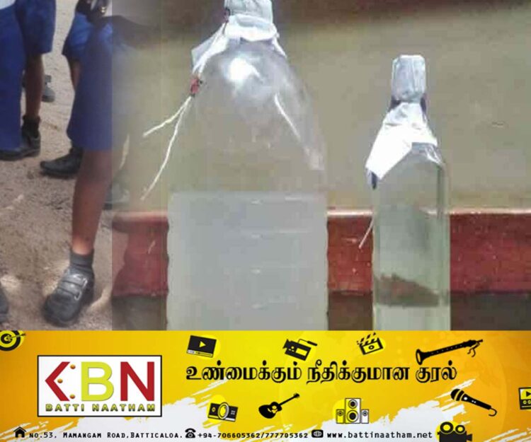 பாடசாலைக்குள் கசிப்பு விற்பனை செய்த 9ஆம் தர மாணவன்!