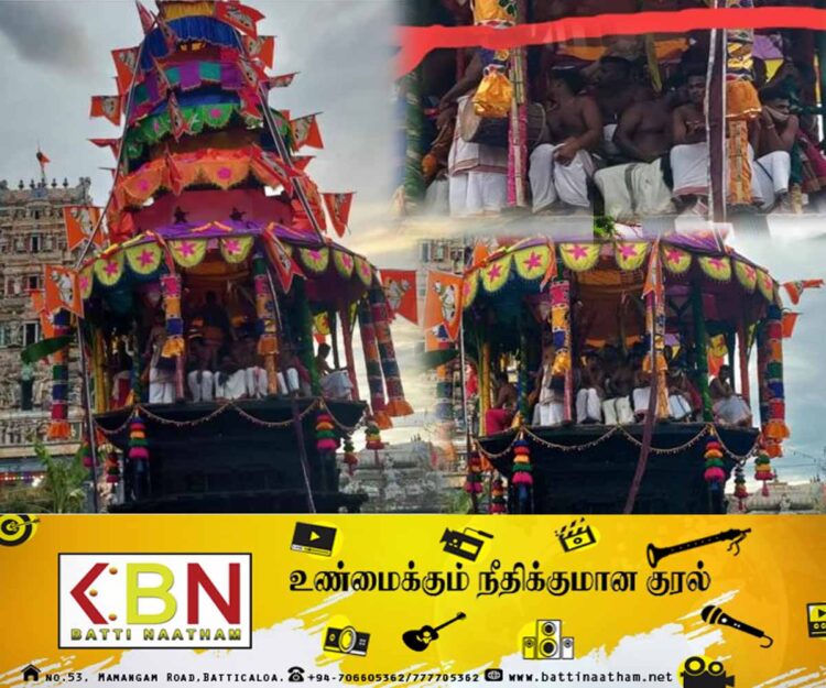 கொக்கட்டிச்சோலை தேர் திருவிழாவிற்கும் பொதுமக்களிற்குமிடையே சர்ச்சை!