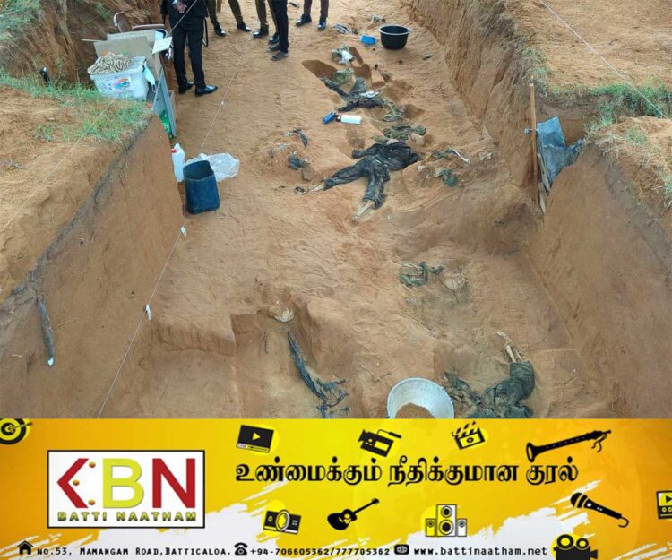 கொக்குத்தொடுவாய் மனித புதைகுழியில் இதுவரை 19 எலும்புக் கூடுகள் மீட்பு!