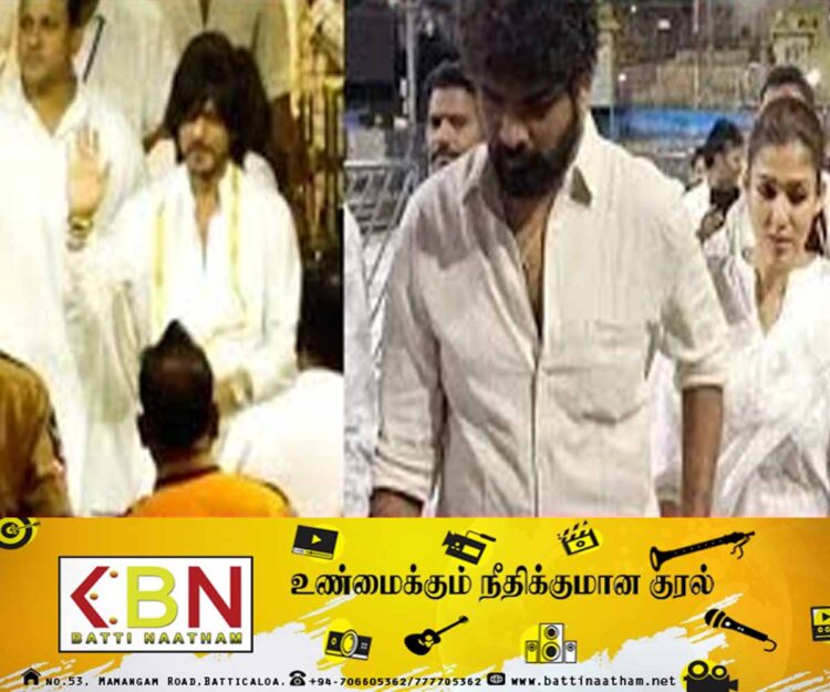 திருப்பதி வெங்கடாச்சலபதியை குடும்பத்துடன் தரிசிக்கச் சென்ற ஷாருக்கான்!