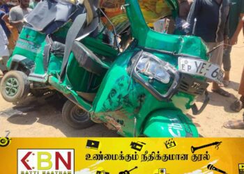 ஏறாவூரில் ரயிலுடன் மோதுண்ட முச்சக்கர வண்டி; சம்பவ இடத்தில் சாரதி பலி!
