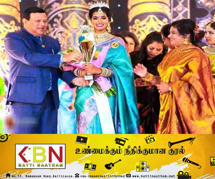 கனடாவில் தமிழ் அழகி போட்டி; மகுடம் சூடிய மலையக பெண்!