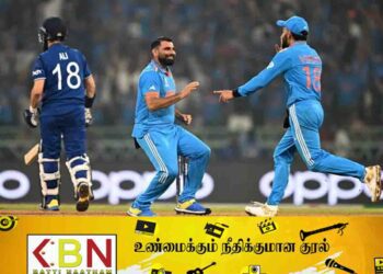 100 ஓட்டங்களால் இந்திய அணி வெற்றி!