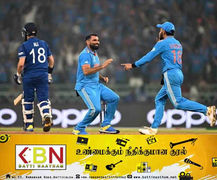 100 ஓட்டங்களால் இந்திய அணி வெற்றி!