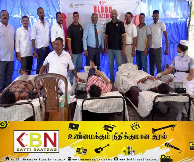 மட்டக்களப்பு மெதடிஸ்த மத்திய கல்லூரியில் இரத்ததான நிகழ்வு!