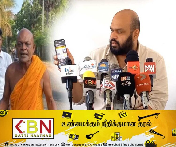 மொட்டுக்கட்சி இலாபம் சம்பாதிப்பதற்காக அம்பிட்டிய சுமன ரத்ன தேரர் களத்தில் வேலை செய்கிறார்; இரா. சாணக்கியன் எம்.பி குற்றச்சாட்டு!
