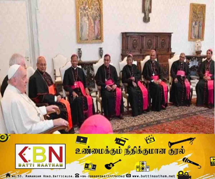 திருத்தந்தையை சந்தித்த இலங்கை ஆயர் பேரவையினர்!
