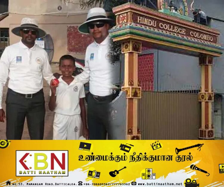 8 விக்கெட்டுகளை வீழ்த்தி சாதனை படைத்த கொழும்பு இந்துக் கல்லூரி மாணவன்!