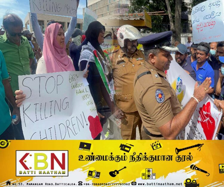 கொழும்பு அமெரிக்க தூதரகம் முன்பாக போராட்டம்!