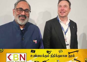 தனது மகனுக்கு தமிழ் பெயர் வைத்த எலான் மஸ்க்!