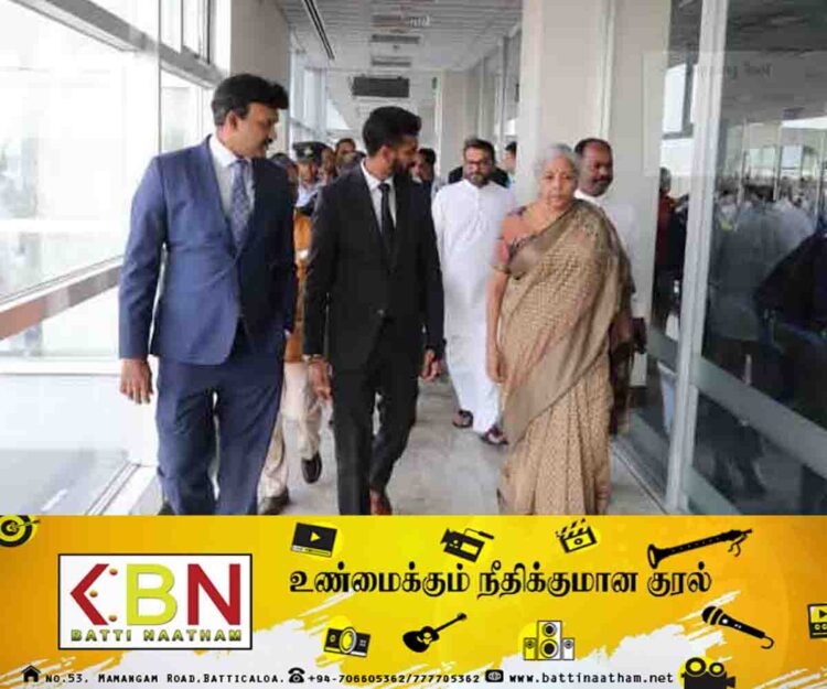 இந்திய நிதி அமைச்சர் நிர்மலா சீதாராமனை வரவேற்ற இலங்கை தொழிலாளர் காங்கிரஸின் பிரதிநிதிகள்!