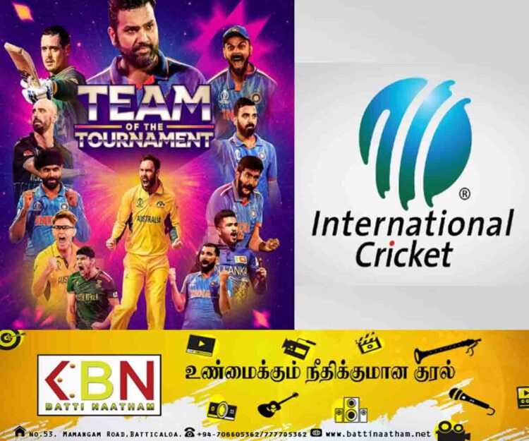 சர்வதேச கிரிக்கெட் கவுன்சில் உலக கிண்ண அணியை அறிவித்துள்ளது; இலங்கை வீரரும் உள்ளடக்கம்!