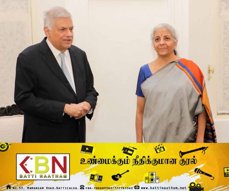 இலங்கை தமிழர்களின் பிரச்சனைகளுக்கு தீர்வு வழங்குவது உறுதி; இந்திய நிதியமைச்சரிடம் ஜனாதிபதி!