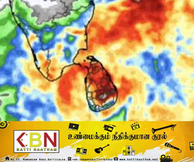 முல்லைத்தீவுக்கு தெற்காக காற்று சுழற்சி; மக்களே அவதானம்!