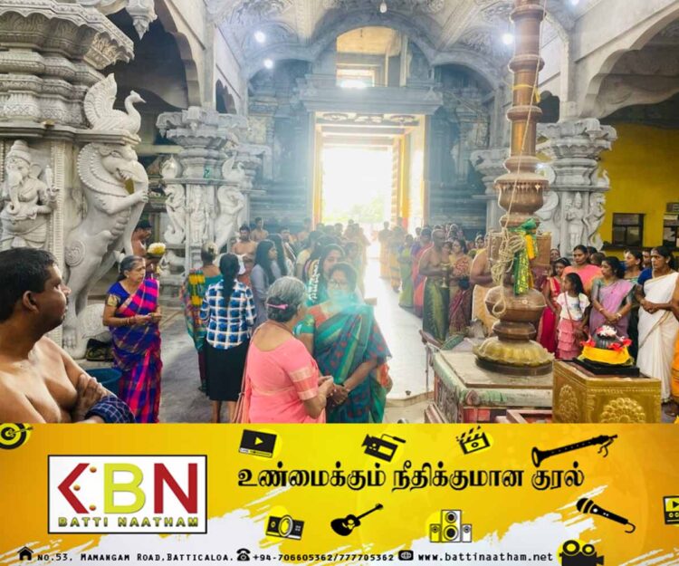 மட்டு அருள்மிகு ஸ்ரீ மாமாங்கேஸ்வரர் ஆலயத்தில் தீபாவளி தின சிறப்பு வழிபாடுகள்!
