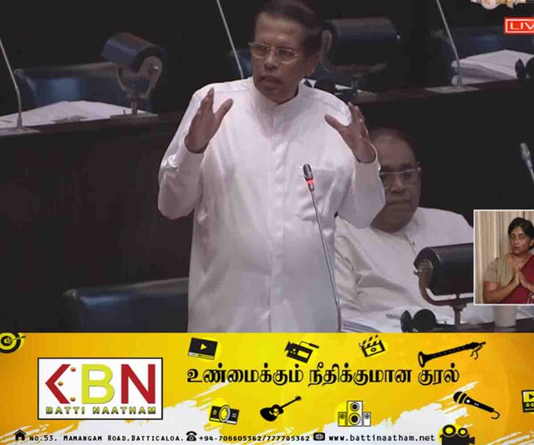 “என்னை சுகாதார அமைச்சராக்கியமைக்கு காரணம் என்னை முற்றாக அழிக்கவே; சபையில் மைத்திரி!