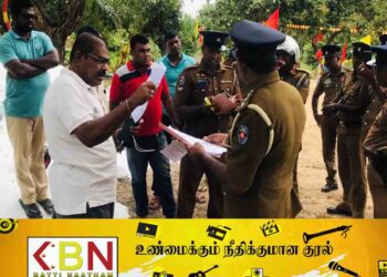 மாவடிமுன்மாரி துயிலும் இல்லத்திற்கு தடை உத்தரவுடன் சென்ற கொக்கட்டிச்சோலை பொலிஸார்!