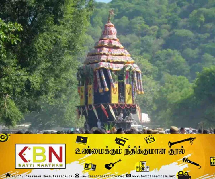 யாழிலிருந்து கதிர்காமத்திற்கு சித்திரத்தேர்!