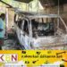 வீட்டில் நிறுத்தி வைக்கப்பட்டிருந்த வான் திடீரென தீப்பற்றி எரிந்து சேதம்!