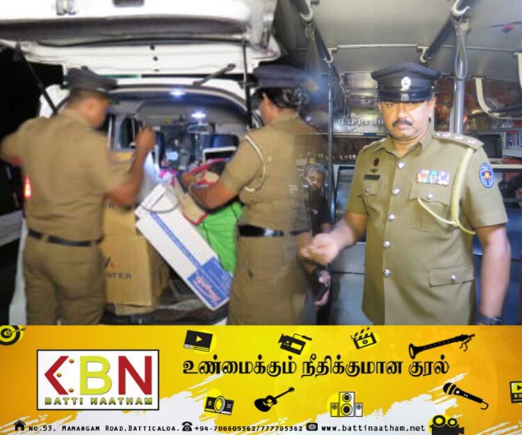 கொழும்பிலிருந்து மட்டக்களப்பு வந்த பஸ்ஸில் பயணித்தவரிடன் கஞ்சா!