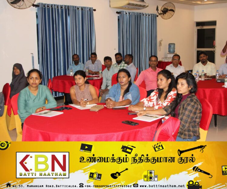 அனர்த்த பாதுகாப்பான சமூகத்தை உருவாக்குவோம்; மட்டக்களப்பில் மூன்று நாள் செயலமர்வு!