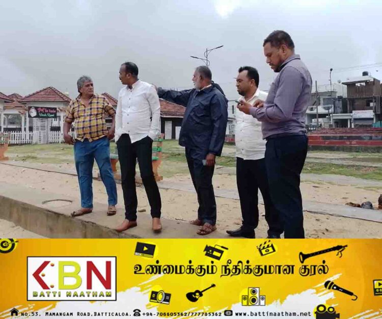 கல்முனை பிரதேசத்தில் கடலரிப்பு; கடலரிப்பை கட்டுப்படுத்த ஹரீஸ் எம்.பி நடவடிக்கை!