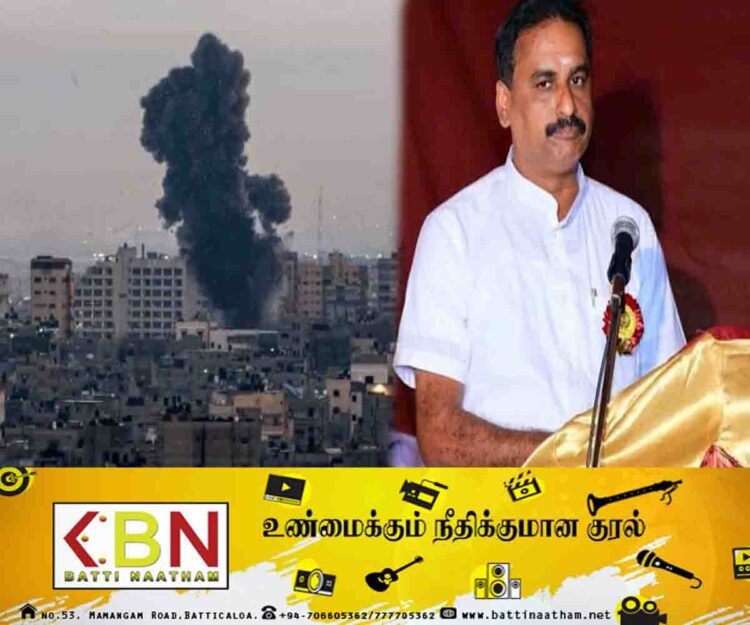 தமிழர்கள் கொல்லப்பட்டபோது மௌனம் காத்த முஸ்லீம் தலைவர்கள் இன்று பலஸ்தீன் மக்களுக்காக குரல் எழுப்புகின்றனர்; சபா.குகதாஸ் ஆதங்கம்!
