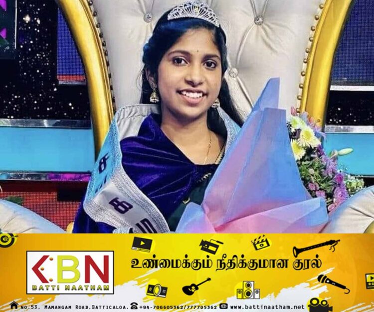 ZEE தமிழ் சரிகமப நிகழ்ச்சியில் முதல் இடத்தை சுவீகரித்துக் கொண்டார் இலங்கையை சேர்ந்த கில்மிஷா!