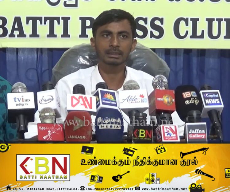 களுவாஞ்சிகுடியில் ஒரு செங்கல்லை கூட நடாத சாணக்கியன் எமது அபிவிருத்தி திட்டங்களை தடுக்கிறார்; யோகநாதன் லிபியன் குற்றச்சாட்டு!