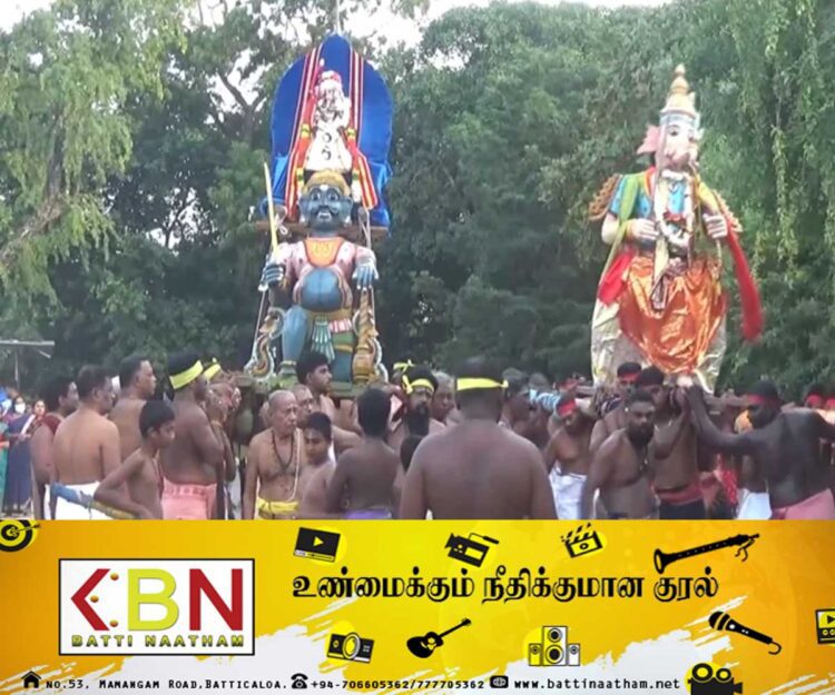 மட்டக்களப்பு மாமாங்கேஸ்வரர் ஆலயத்தில் கஜமுகா சூரன் வதம்!