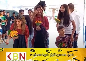இலங்கைக்கு விஜயம் செய்துள்ள பிரபல தென்னிந்திய நடிகை ரம்பா!
