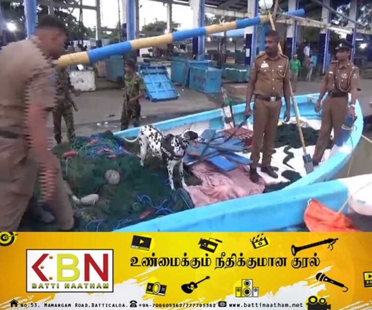 வாழைச்சேனை துறைமுகத்திலிருந்து ஒரு தொகை போதைப் பொருள் மீட்பு!