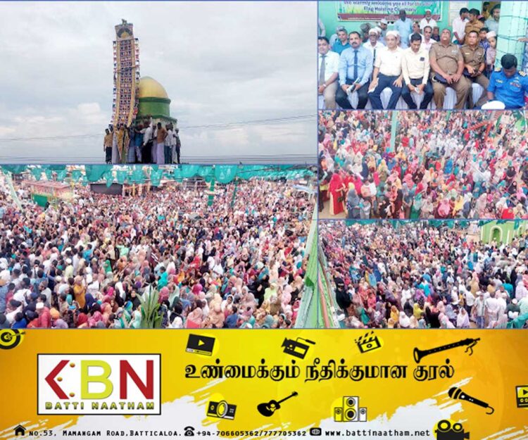 கல்முனை கடற்கரை பள்ளிவாசலின் 202வது கொடியேற்ற விழா!