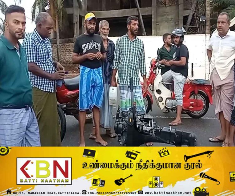 மட்டு காத்தான்குடி கடலில் படகு கவிழ்ந்து விபத்து; சக மீனவர்களின் உதவியுடன் பாதுகாப்பாக கரையை அடைந்த மீனவர்!