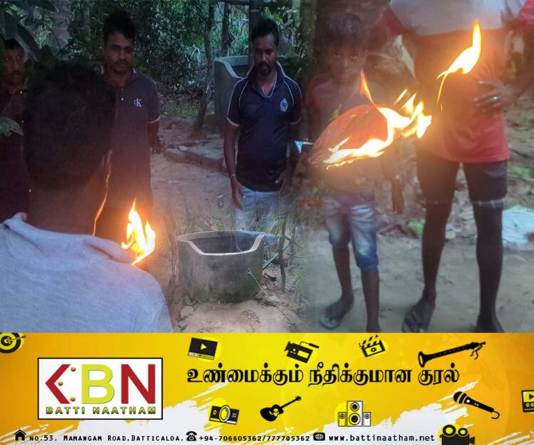 முல்லைத்தீவில் கிணற்றுக்குள் இருந்து வெளியேறும் மண்ணெண்ணெய்!