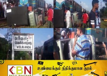 மட்டக்களப்பிலிருந்து மாகோ சென்ற ரயில் பிக்கப் ரக வாகனத்துடன் விபத்து!