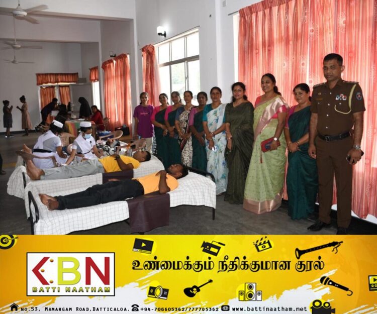 மட்டக்களப்பு இளைஞர் யுவதிகளின் ஏற்பாட்டில் இரத்ததான நிகழ்வு!