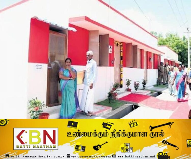 அகதிகளாக தஞ்சமடைந்துள்ள இலங்கை தமிழர்களுக்காக நிர்மாணிக்கப்பட்ட வீடுகள் திறந்து வைப்பு!