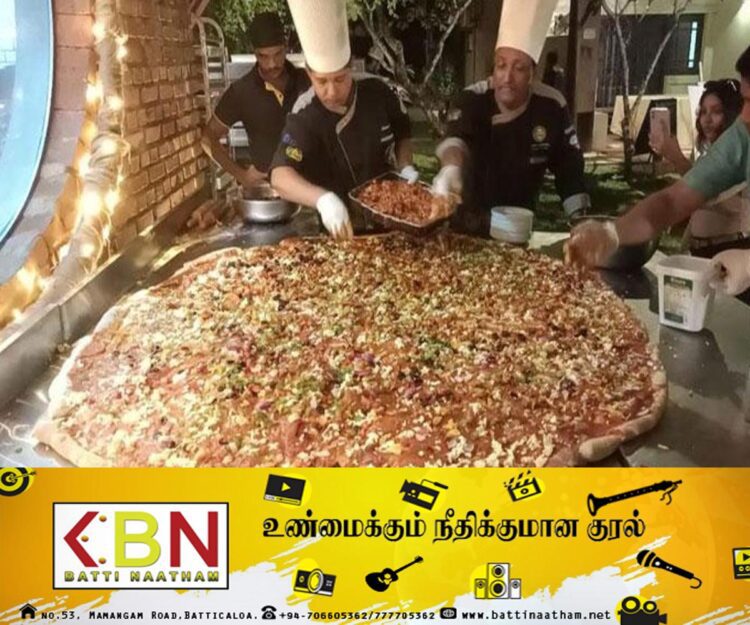 உலக பீட்சா தினத்தை முன்னிட்டு இலங்கையின் மிகப்பெரிய பீட்சா தயாரிப்பு!