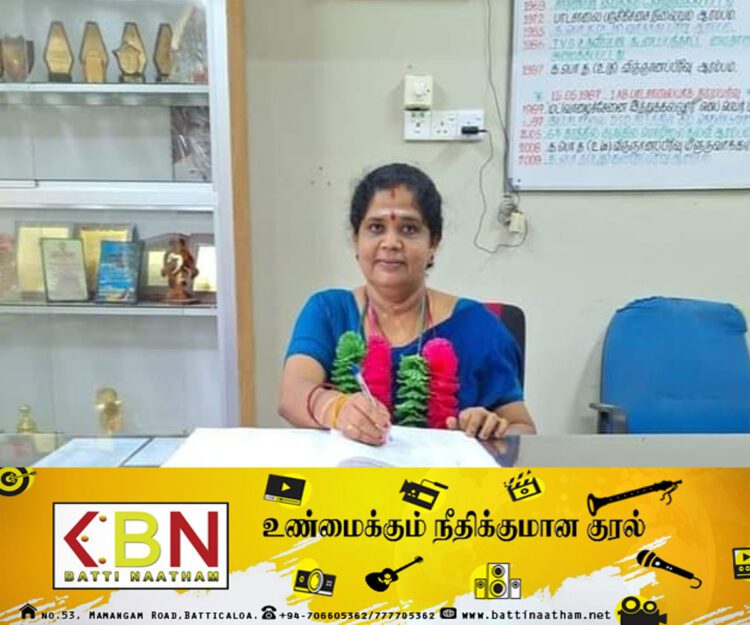 வாழைச்சேனை இந்துக்கல்லூரி தேசிய பாடசாலையின் புதிய அதிபராக திருமதி.ஸோபா ஜெயரஞ்சித் நியமனம்!