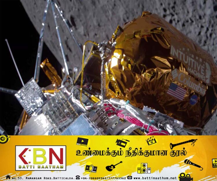 நிலவின் தென்துருவத்தில் தரையிறங்கிய அமெரிக்க தனியார் விண்கலம்!