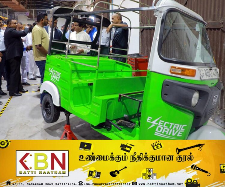 மின்சார முச்சக்கரவண்டிகளை உற்பத்தி செய்யும் தொழிற்சாலை கொழும்பில்!