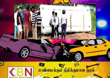 பாடசாலை மாணவர்களை ஏற்றி சென்ற தனியார் பேருந்து கவிழ்ந்து விபத்து!