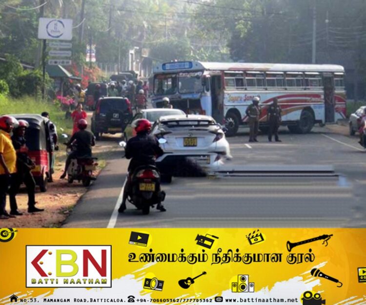 ஹபரணை பிரதான வீதியில் சற்று முன்னர் விபத்து!